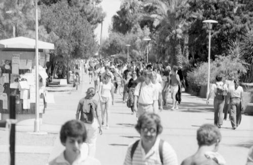 ASU Campus with Students Walking