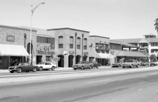 Businesses in the 400 block of Mill Avenue, Tempe, Arizona