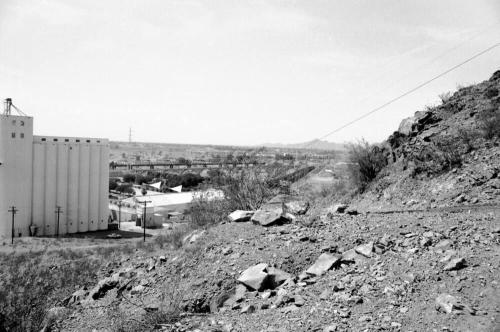 Looking west from Tempe Butte, with Hayden Mill in left of photo, Tempe, Arizona