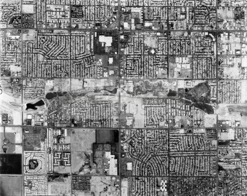 Aerial photograph of North Tempe and Scottsdale