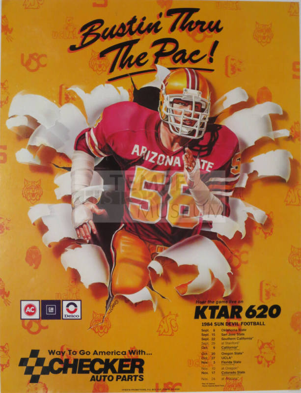 Poster- Sun Devil Football, 1984