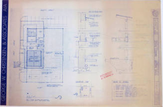 Blueprint - Site Plan of Hackett House/Tempe Bakery