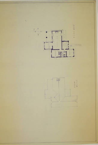 Floor and Roof Plan of Wetmore Home