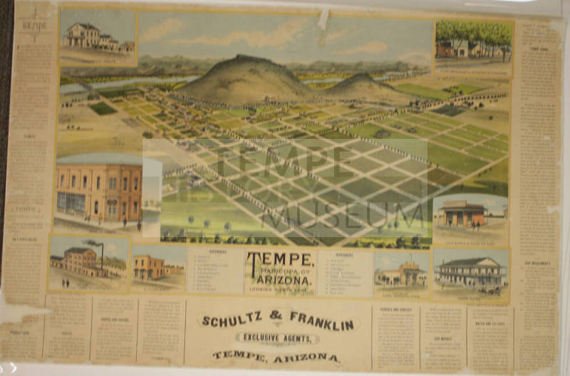 Illustrated Map of Early Tempe