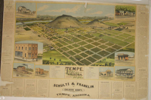 Illustrated Map of Early Tempe