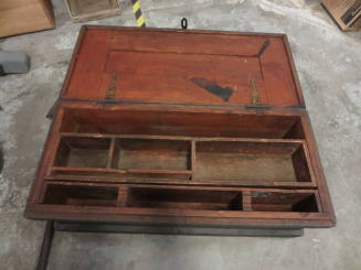 Wooden carpenter's chest