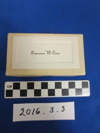 Box of Graduation Calling Cards, for Laurence W. Carr