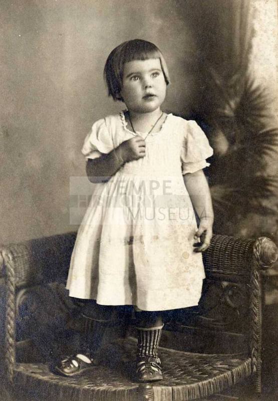Photo of Margaret Germaine Ward at age 2 years.