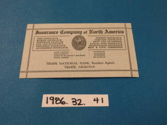 Insurance Company of North America business card