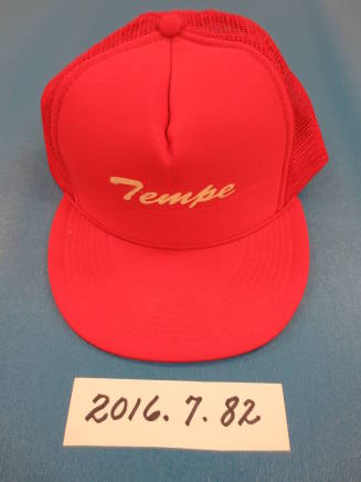 Red Baseball Cap "Tempe"