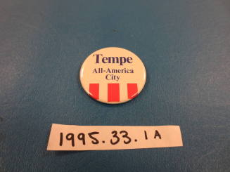 Tempe "All-America City" Pin-On Button