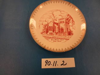 First Methodist Church commemorative plate
