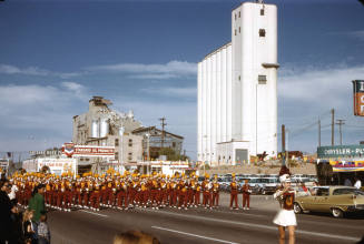 Arizona State University Marching Band in Homecoming Parade 1958