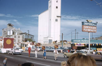People Marching in Arizona State University Homecoming Parade 1958