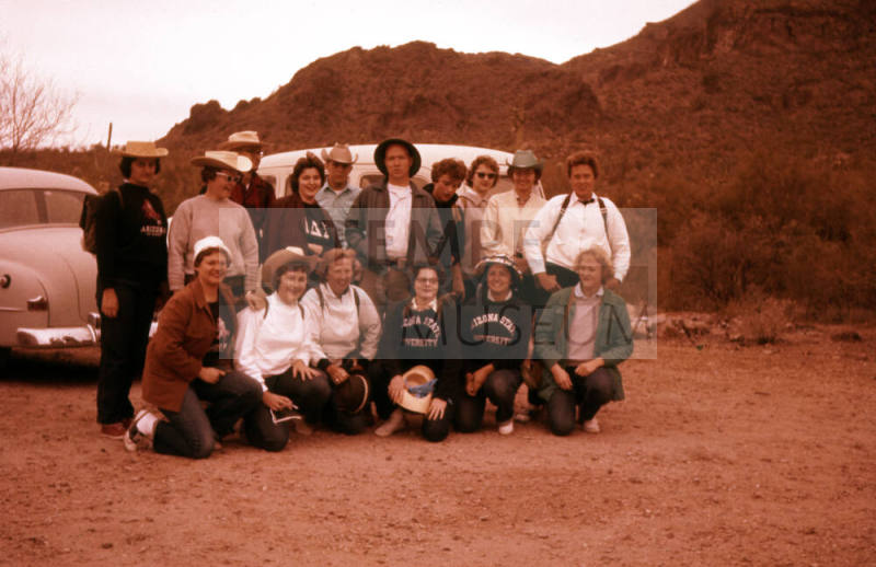 Arizona State University Group at Robber's Roost in the Superstition Mountains