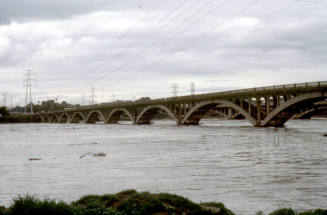 Salt River Flood With Ash Avenue Bridge1978