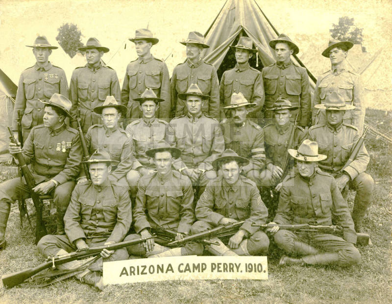 Arizona National Guard marksmen at Camp Perry, Ohio in 1910