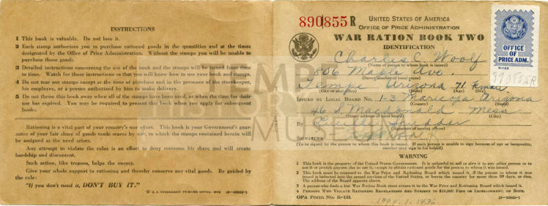 War Ration Book Two - Charles Woolf
