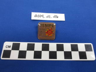 Lapel pin, Tempe: home of the Fiesta Bowl