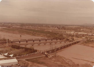 Mill Avenue Bridge, Salt River Flood, March 1978