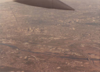 Aerial View of the Salt River and Phoenix, 1992