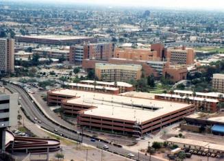 View of ASU campus looking southeast from Hayden Butte, 1992