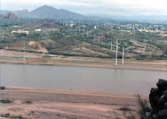 Salt River and Camelback Mountain from Hayden Butte, 1992
