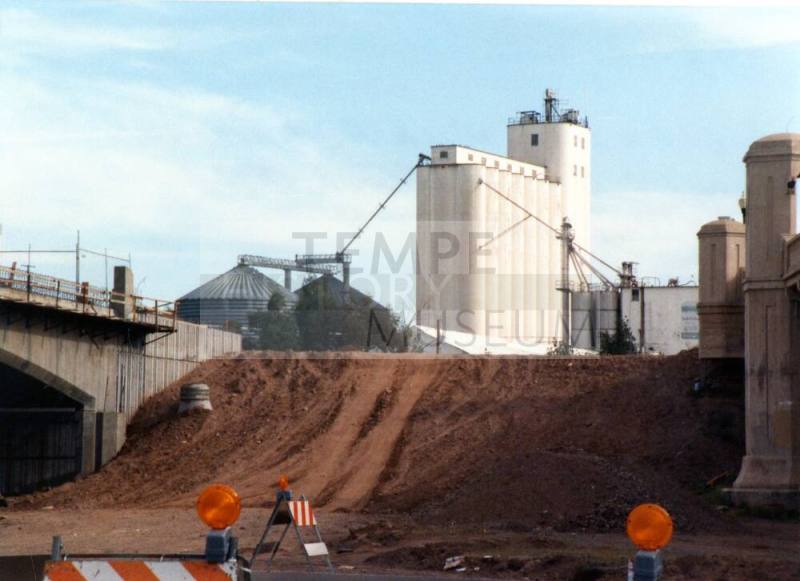 Mill Avenue Bridges and Hayden Flour Mill, 1993