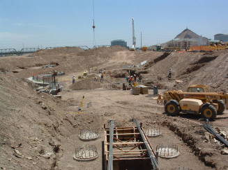 Tempe Center for the Arts construction photograph- View of Construction site