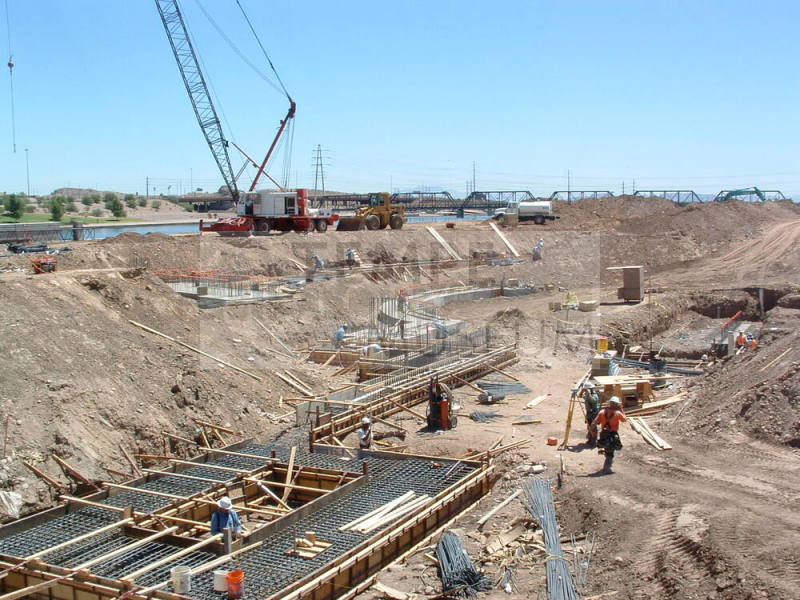 Tempe Center for the Arts construction photograph- Constructing Foundation