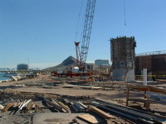 Tempe Center for the Arts construction photograph-West Facing View of Site
