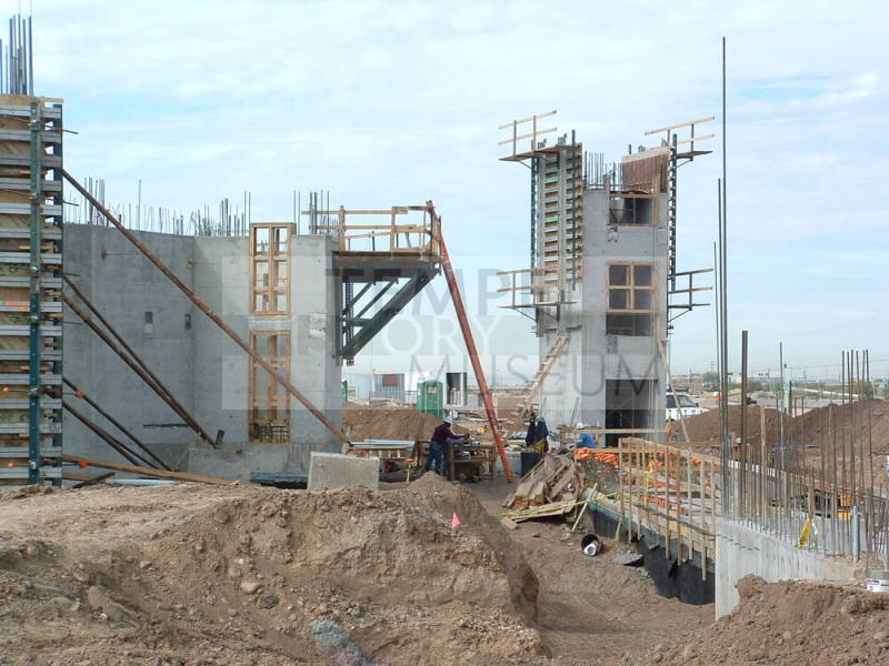 Tempe Center for the Arts construction photograph-Elevator Shaft