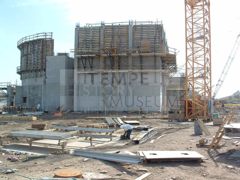 Tempe Center for the Arts construction photograph- Outside of Theater