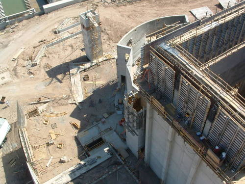 Tempe Center for the Arts construction photograph-Aerial View of North Side of Site