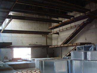 Tempe Center for the Arts construction photograph-Staircases