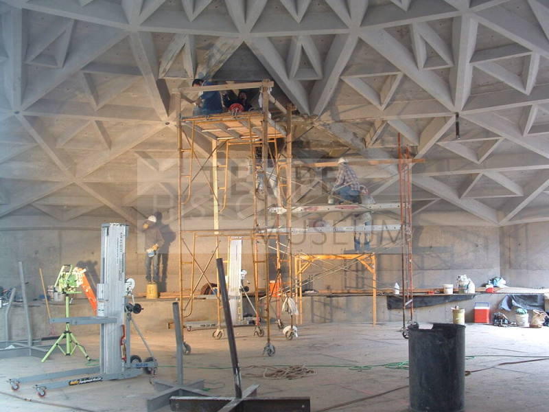 Tempe Center for the Arts construction photograph-Inside of Theater Dome