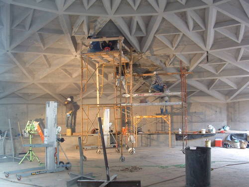 Tempe Center for the Arts construction photograph-Inside of Theater Dome