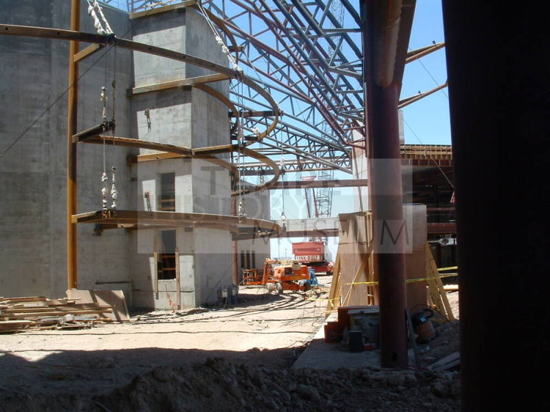Tempe Center for the Arts construction photograph-Lobby Construction