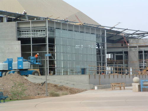 Tempe Center for the Arts construction photograph-Construction View from Outside