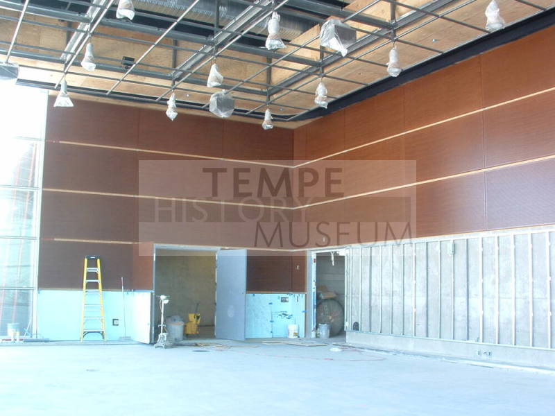 Tempe Center for the Arts construction photograph-Construction in Lakeside Room