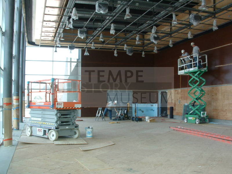 Tempe Center for the Arts construction photograph-Lakeside Room