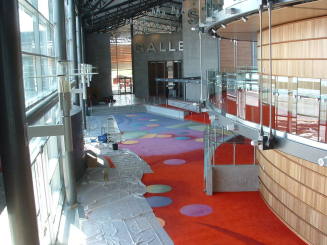 Tempe Center for the Arts construction photograph- Nearly Completed Lobby