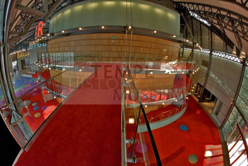 Tempe Center for the Arts construction photograph- Completed Lobby