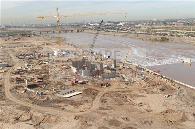 Tempe Center for the Arts construction photograph- Aerial View 2005
