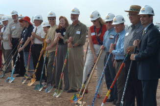 Tempe Center for the Arts construction photograph- Groundbreaking