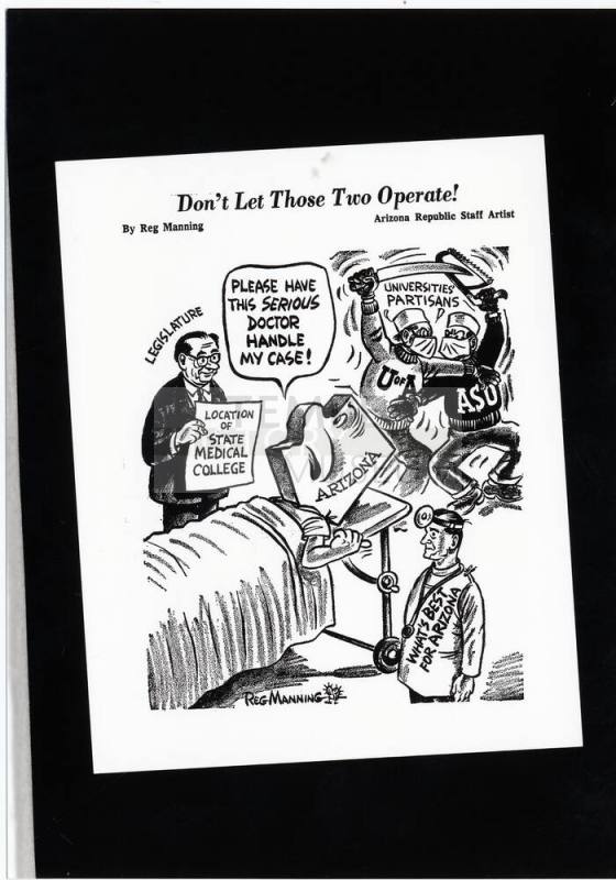 "Don't Let Those Two Operate!" Cartoon