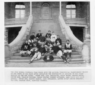 1899 Tempe Normal School Championship Football Team and Territorial Trophy