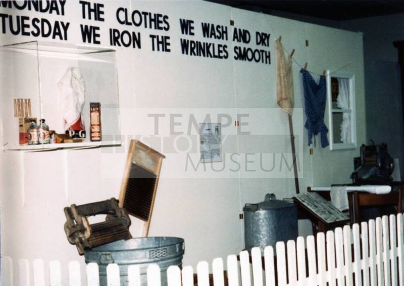 Tempe History Museum Clothing Tools Exhibit
