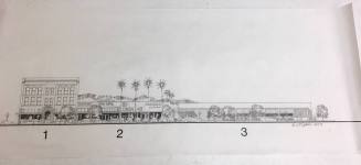 Drawing of Proposed Mill Avenue Facing West