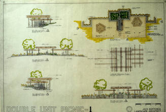 Kiwanis Park double picnic area schematic design slide